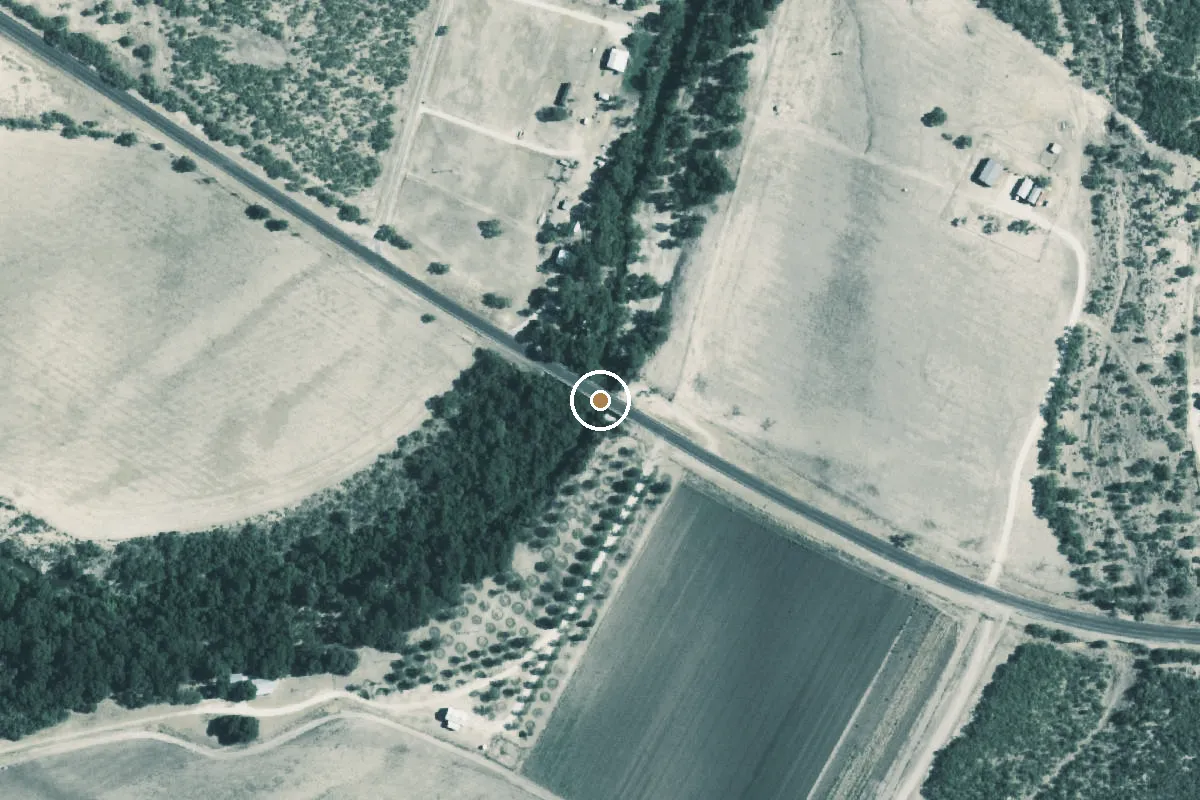 Aerial view of Dove Creek Boat Ramp