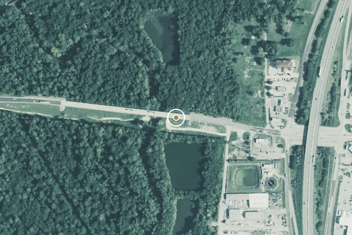 Aerial view of East Fork San Jacinto Boat Ramp