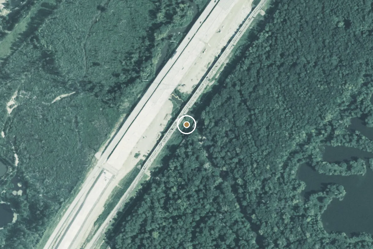 Aerial view of East Fork San Jacinto Boat Ramp