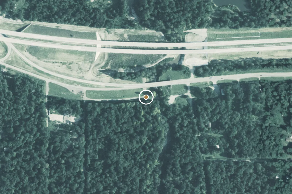Aerial view of East Fork San Jacinto Boat Ramp