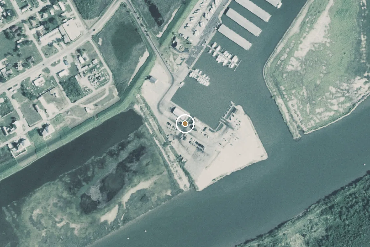 Aerial view of East Matagorda Boat Ramp