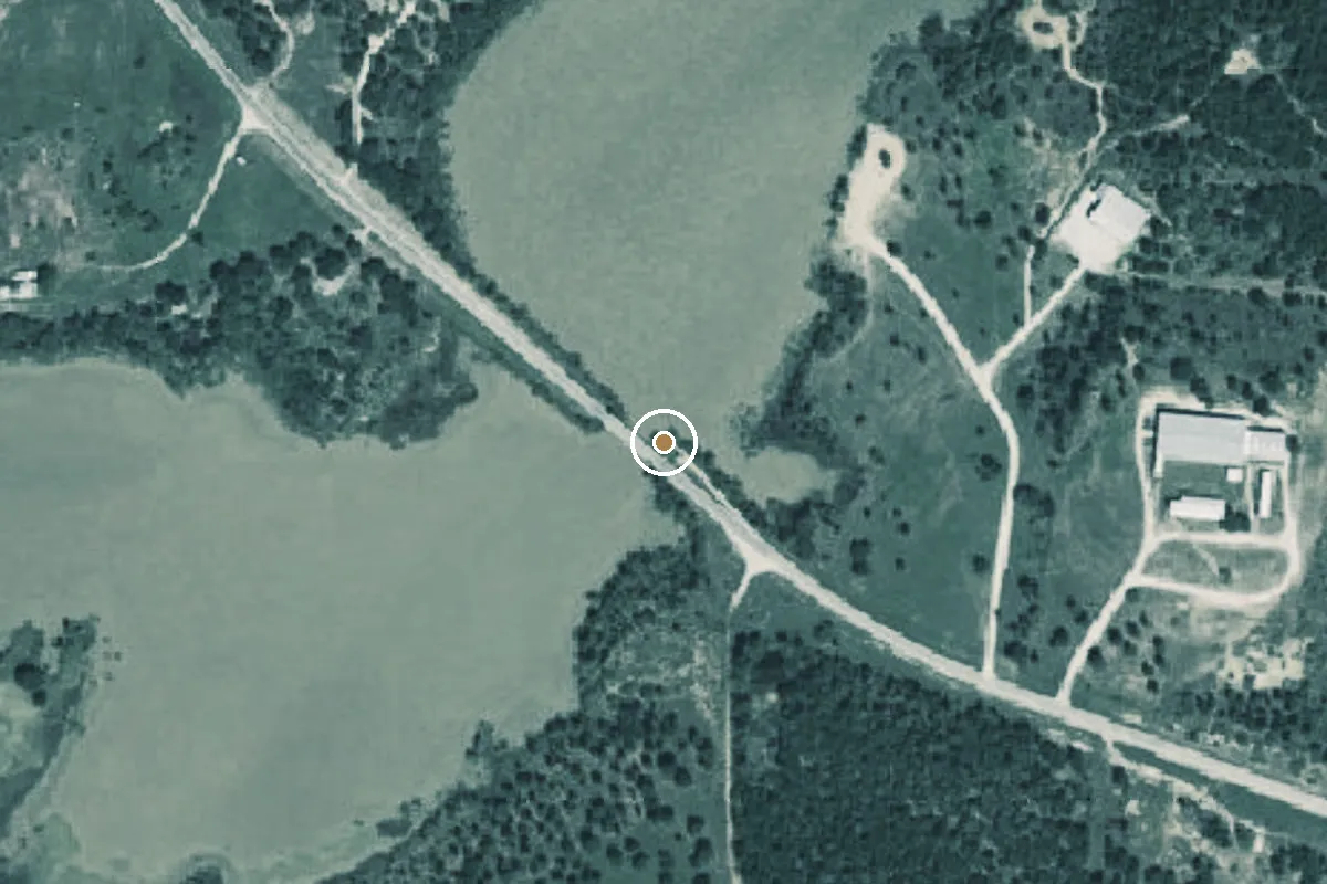 Aerial view of Eastland Lake Boat Ramp