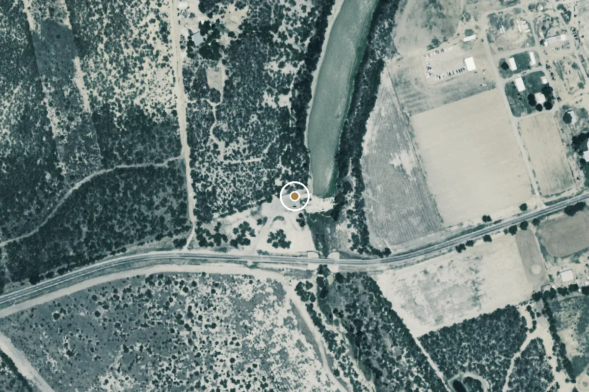 Aerial view of Espantosa Lake Boat Ramp