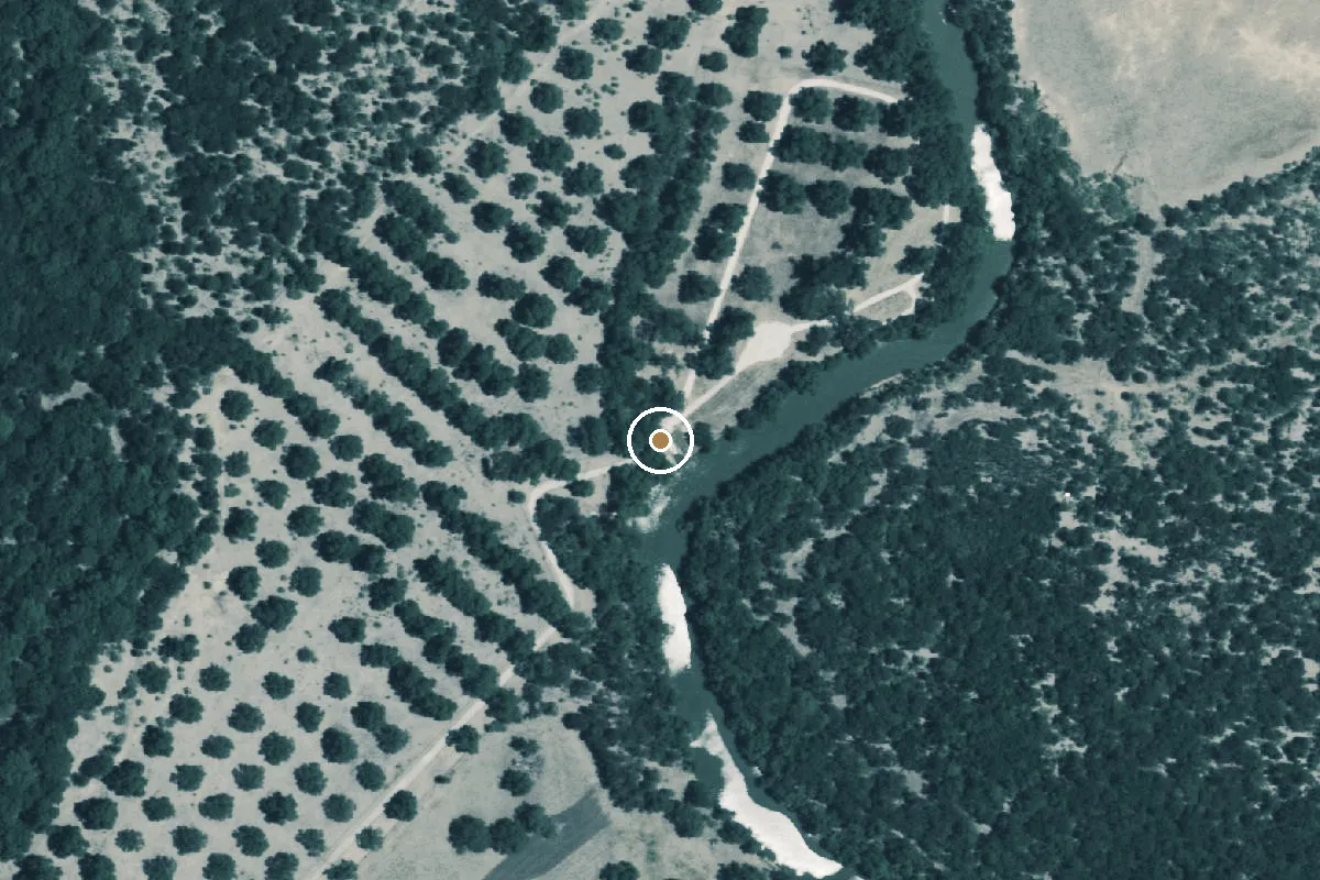 Aerial view of Fabis Primitive Park Boat Ramp