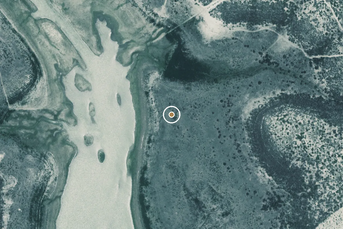 Aerial view of Falcon Lake Boat Ramp