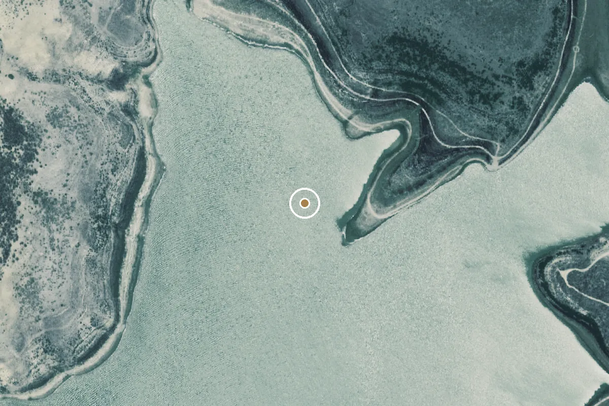 Aerial view of Falcon Lake Boat Ramp