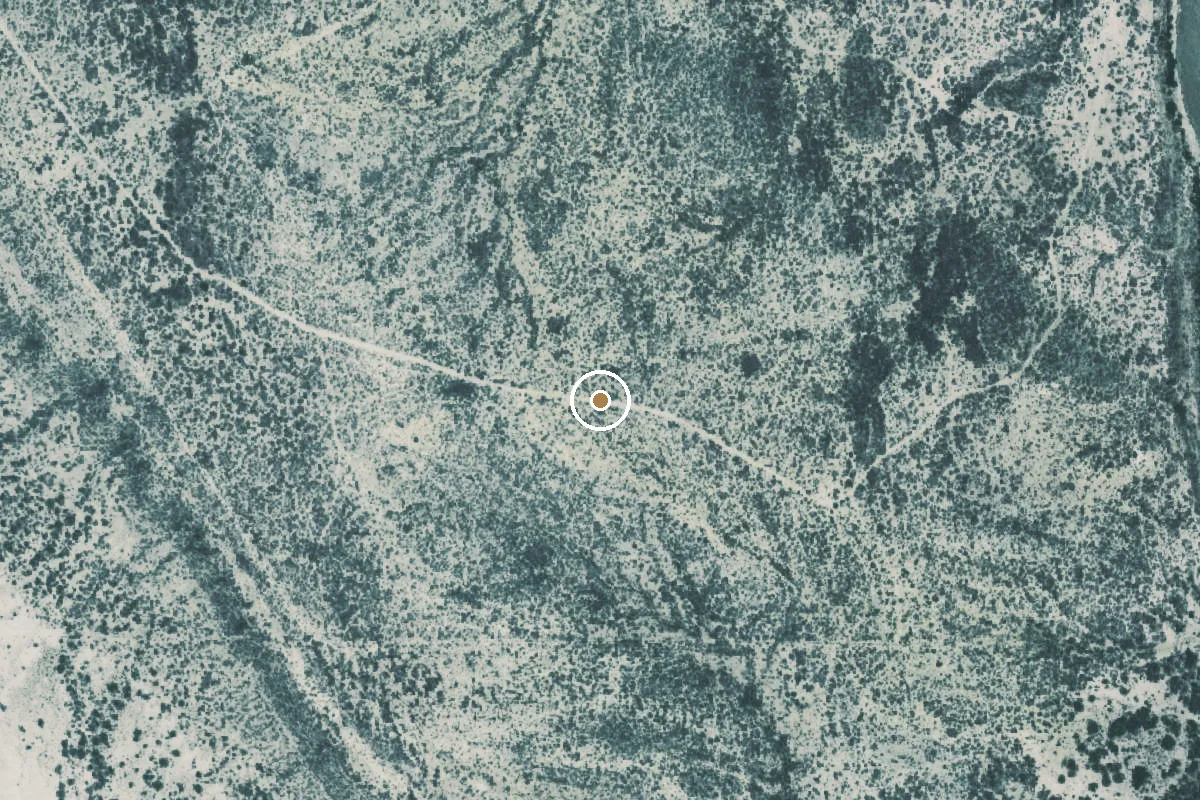 Aerial view of Falcon Lake Boat Ramp