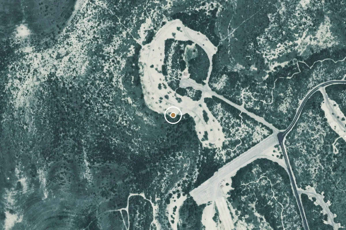 Aerial view of Falcon State Park Boat Ramp