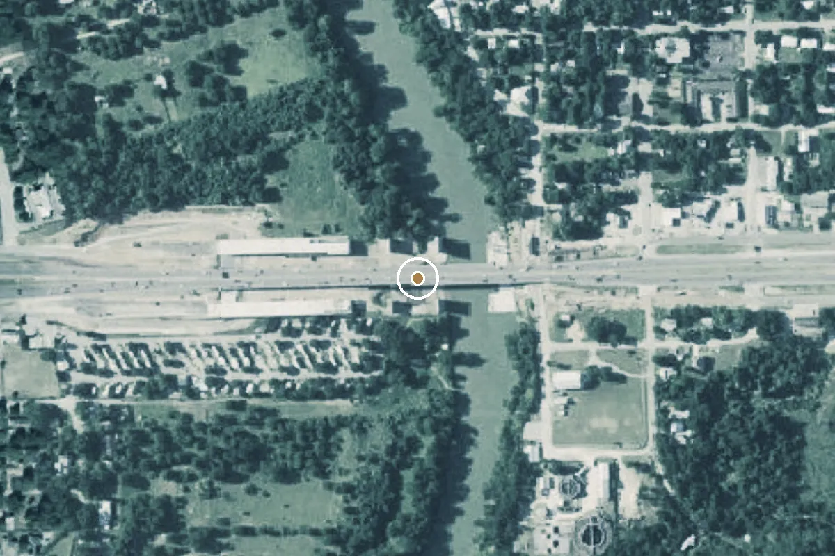 Aerial view of Ferry Park Boat Ramp