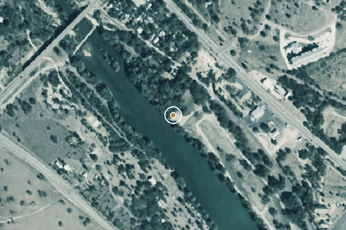 Aerial view of Flatrock Park Boat Ramp