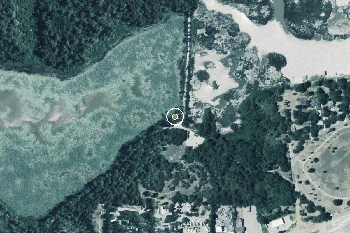 Aerial view of Fort Worth Nature Center & Refuge Boat Ramp