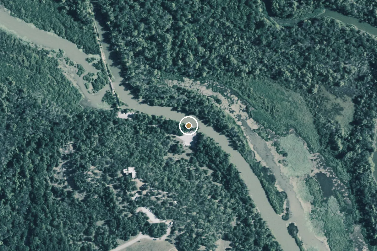 Aerial view of Fort Worth Nature Center & Refuge Boat Ramp