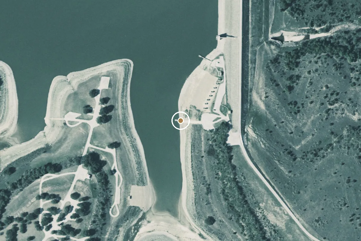 Aerial view of Friendship Day Use Area Boat Ramp