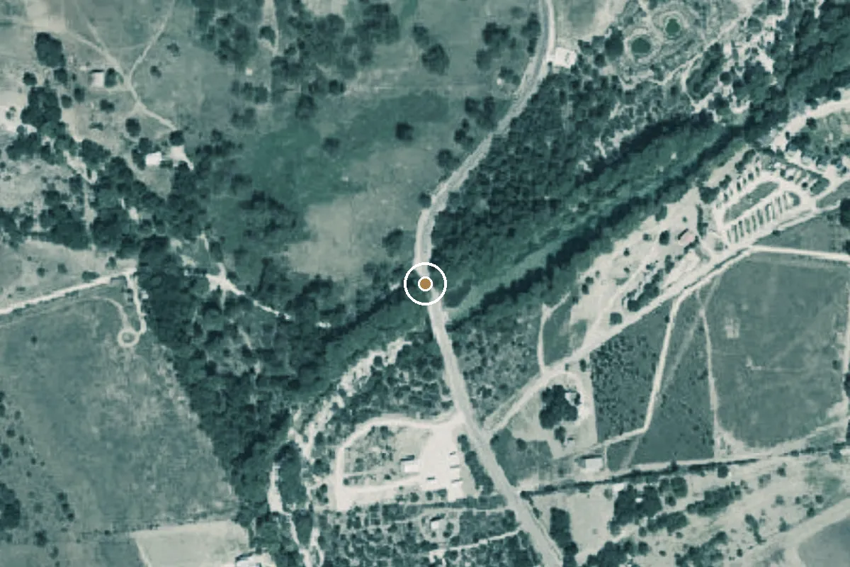 Aerial view of Frio River Boat Ramp