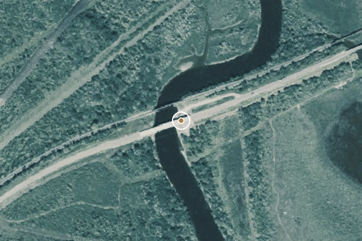 Aerial view of Garcitas Creek Boat Ramp