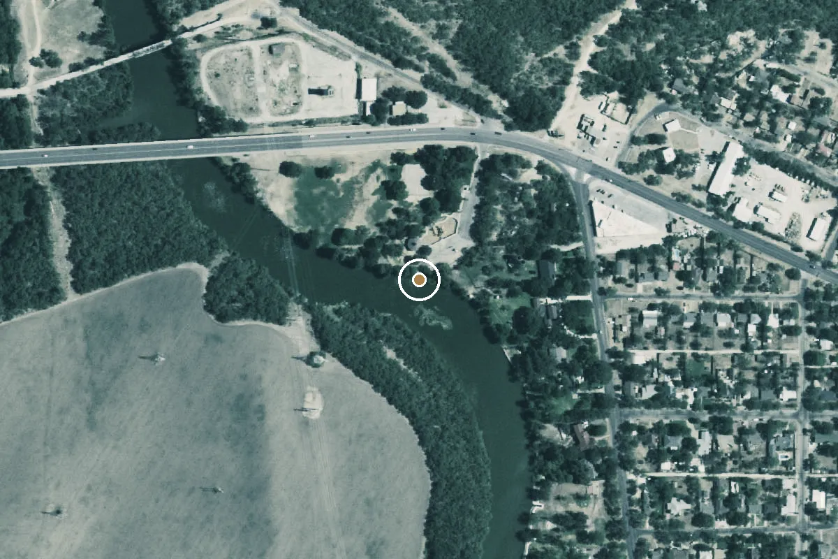 Aerial view of Glenmore Park Boat Ramp