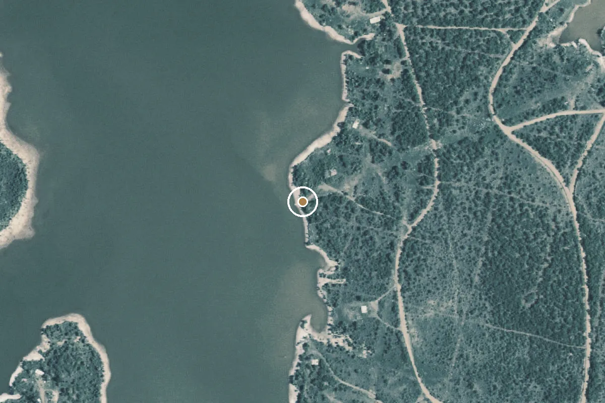 Aerial view of Gray Creek Ramp Boat Ramp