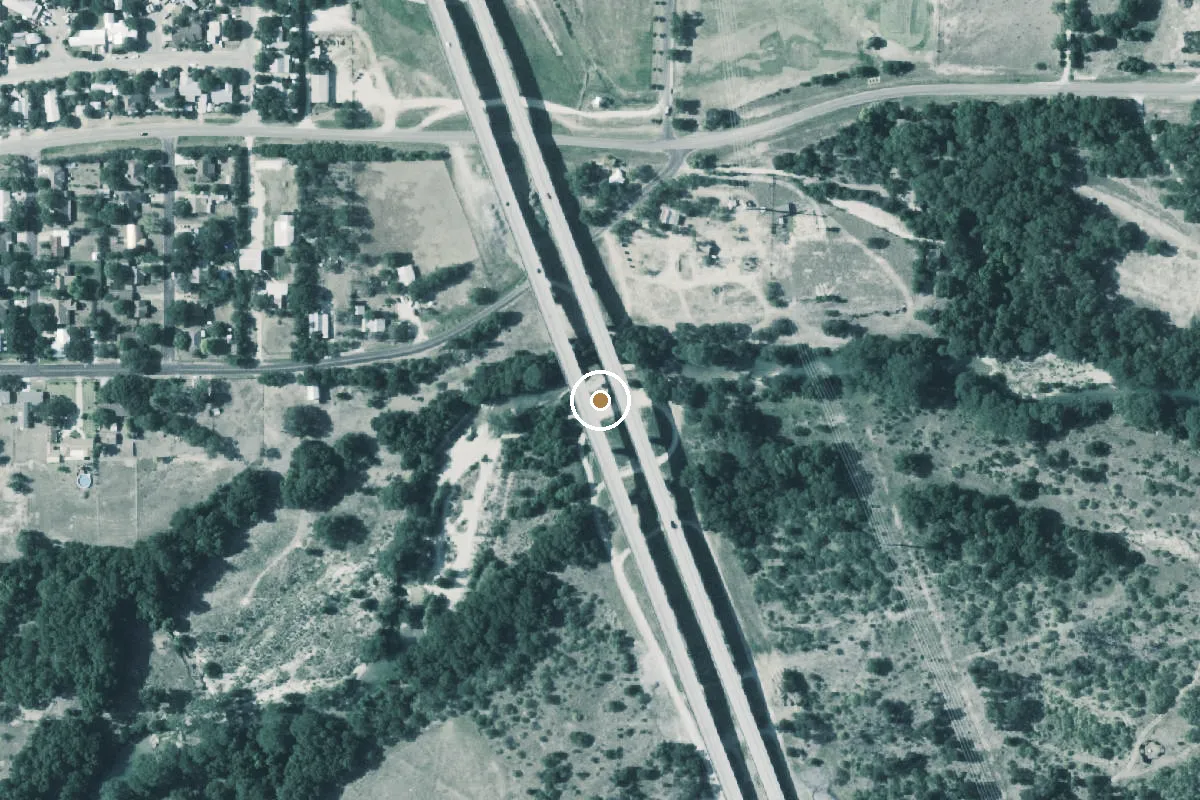 Aerial view of Guadalupe Boat Ramp