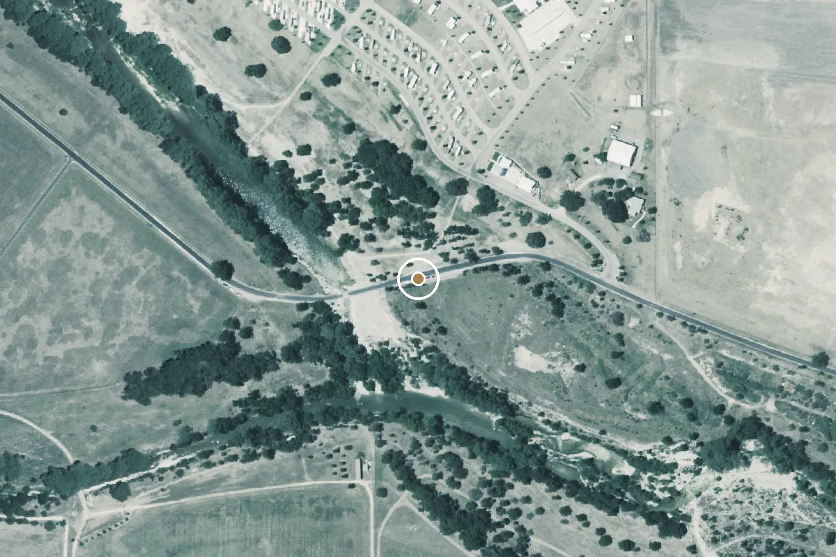 Aerial view of Guadalupe Boat Ramp