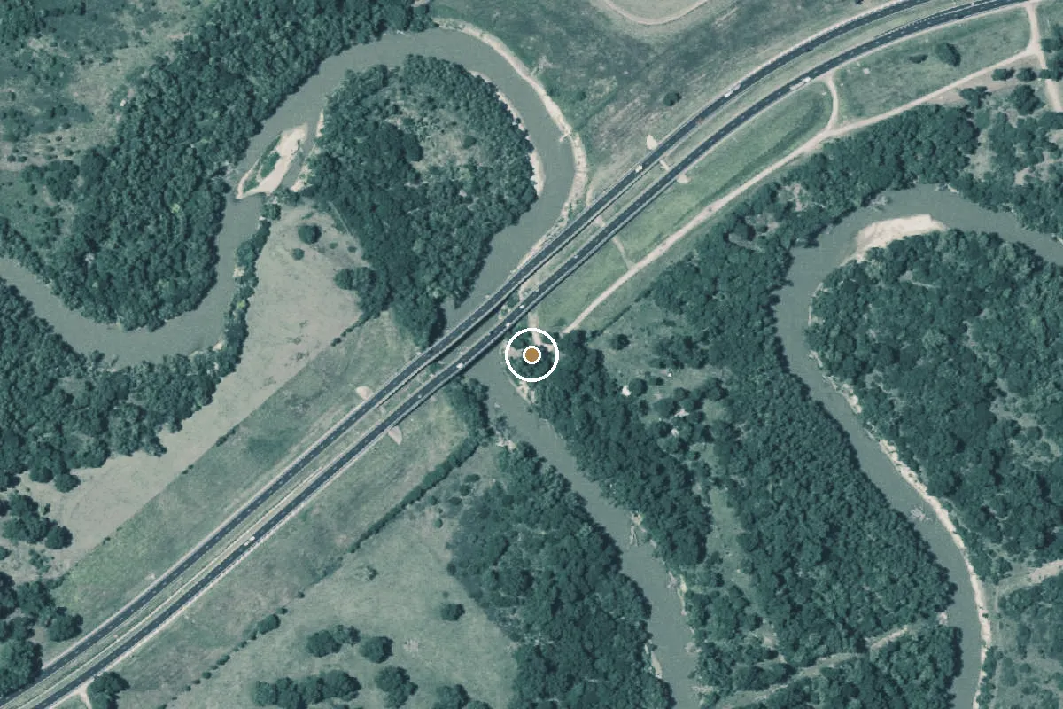 Aerial view of Guadalupe Boat Ramp