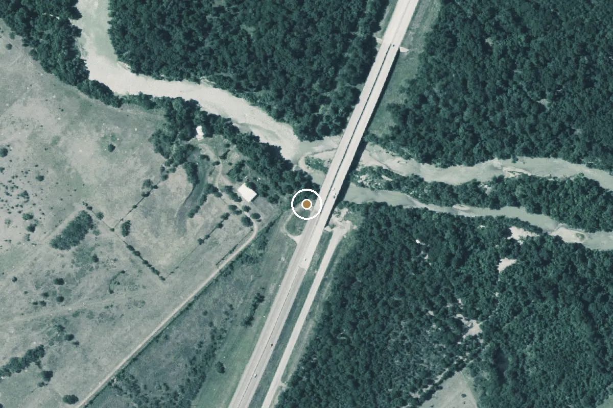 Aerial view of Guadalupe Boat Ramp