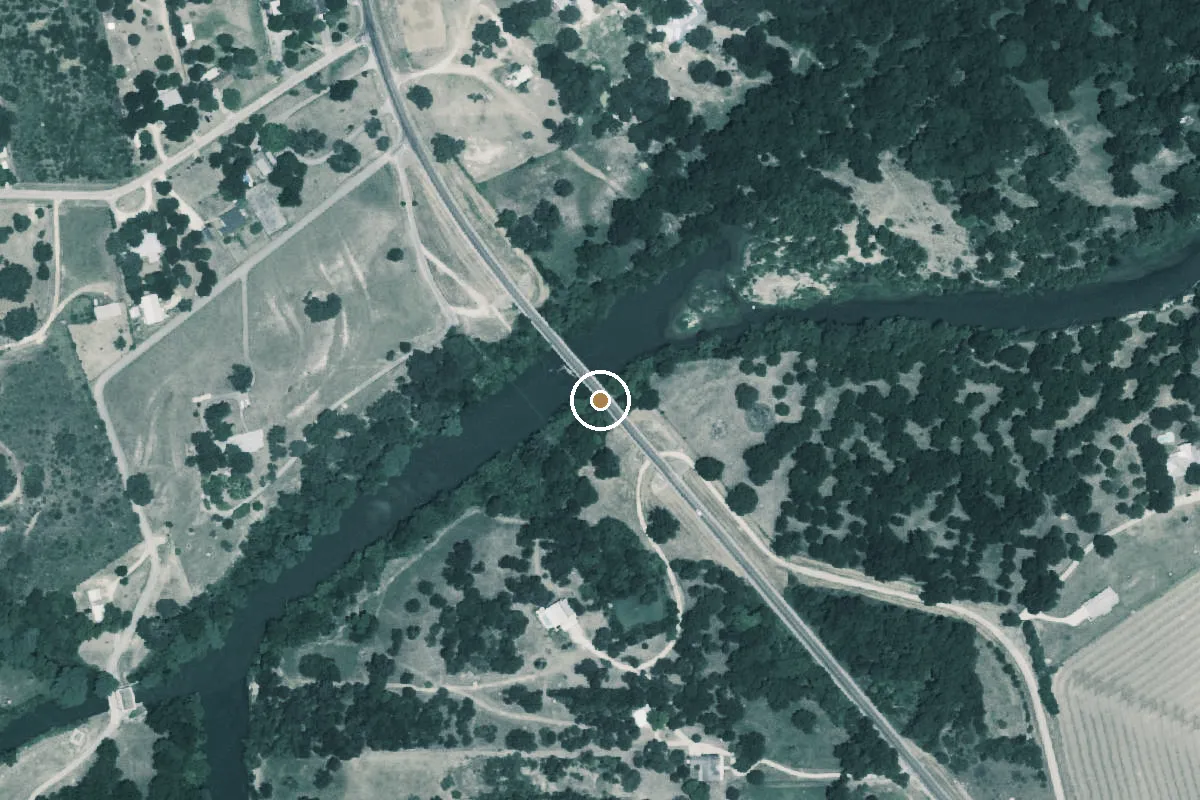 Aerial view of Guadalupe Boat Ramp