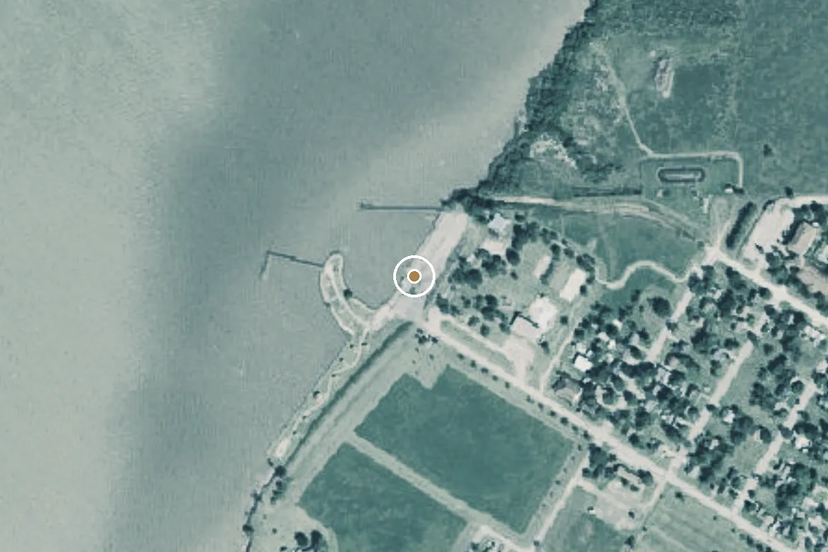 Aerial view of Guadalupe Boat Ramp