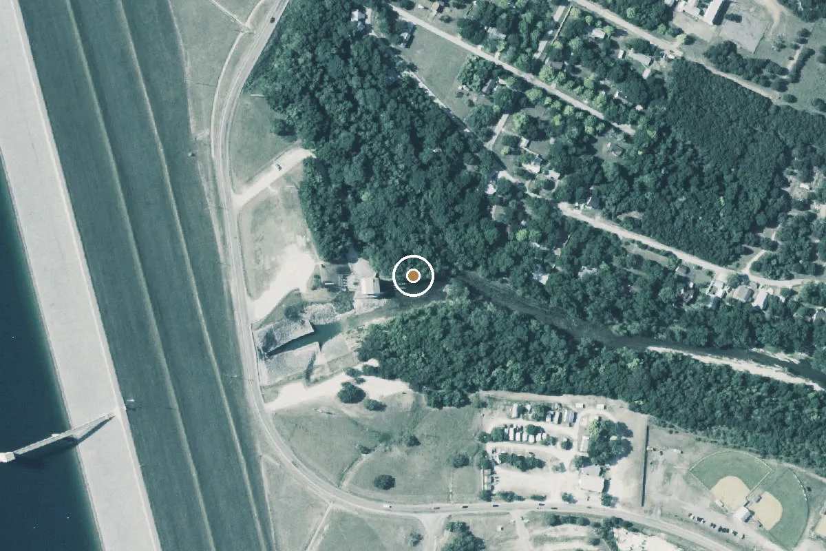 Aerial view of Guadalupe Park Boat Ramp
