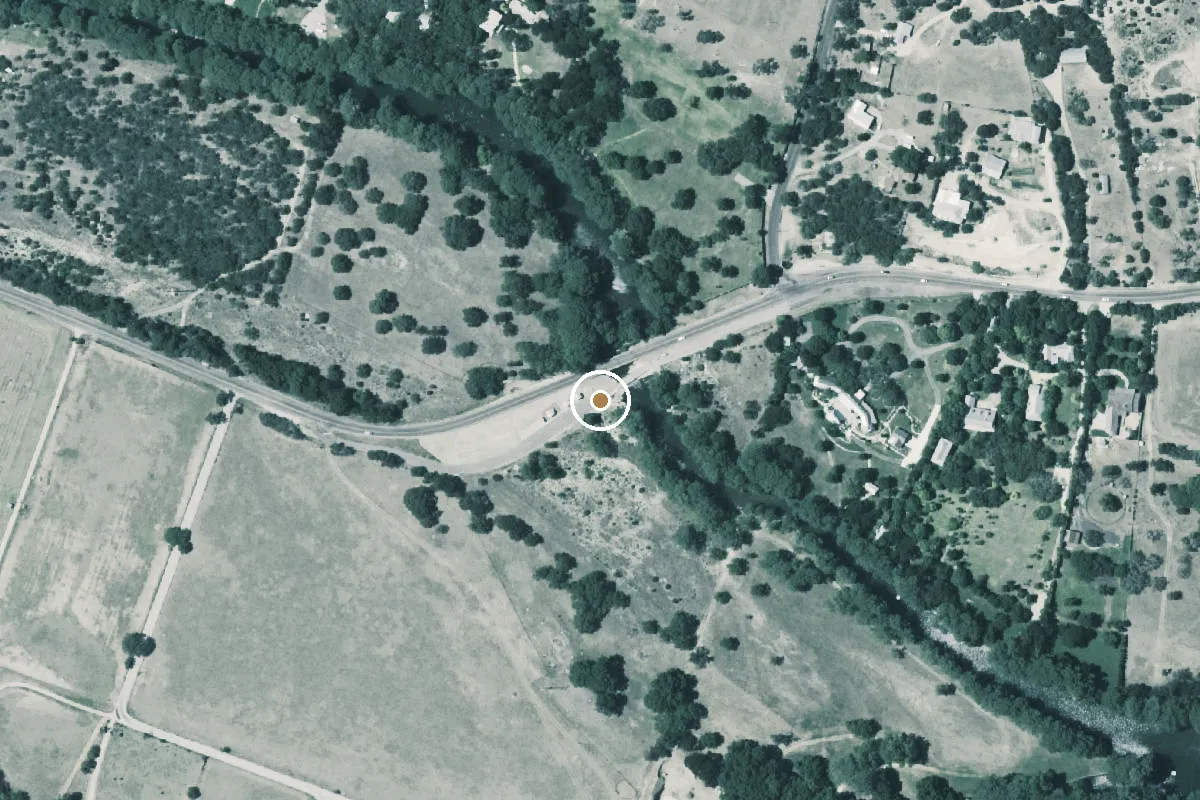Aerial view of Guadalupe River Boat Ramp