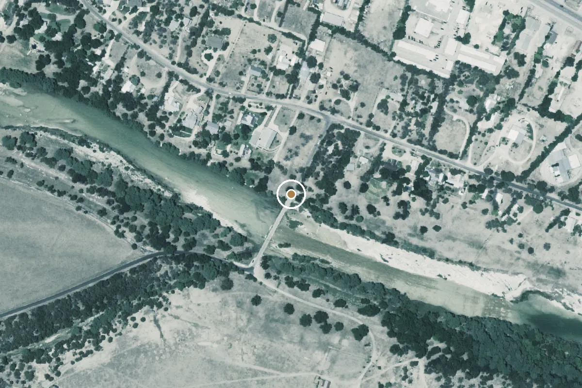 Aerial view of Guadalupe River Boat Ramp