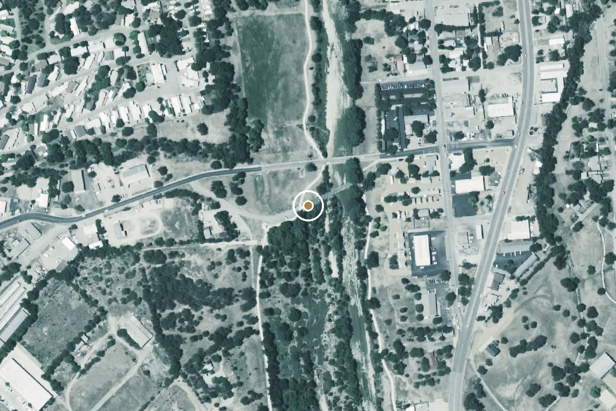 Aerial view of Guadalupe River Boat Ramp
