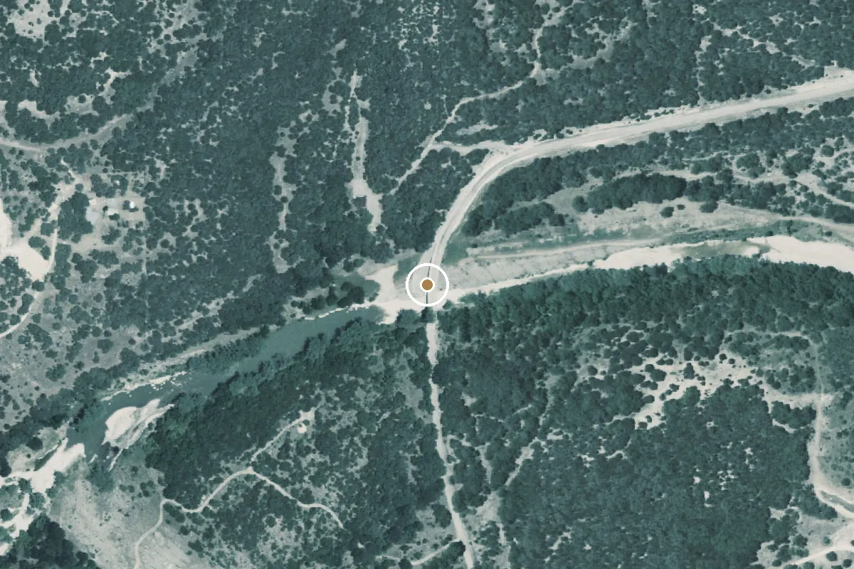Aerial view of Guadalupe River Boat Ramp