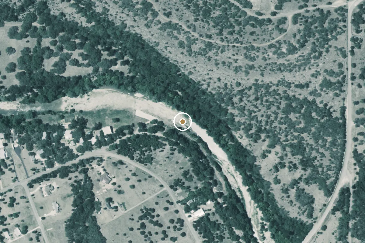 Aerial view of Guadalupe River Boat Ramp