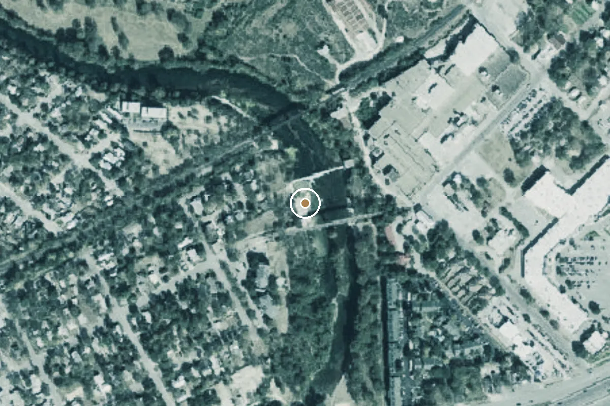Aerial view of Guadalupe River Boat Ramp
