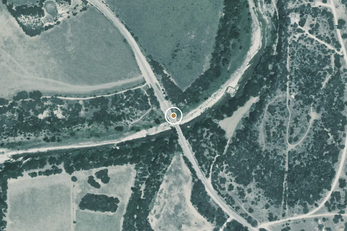Aerial view of Guadalupe River Boat Ramp