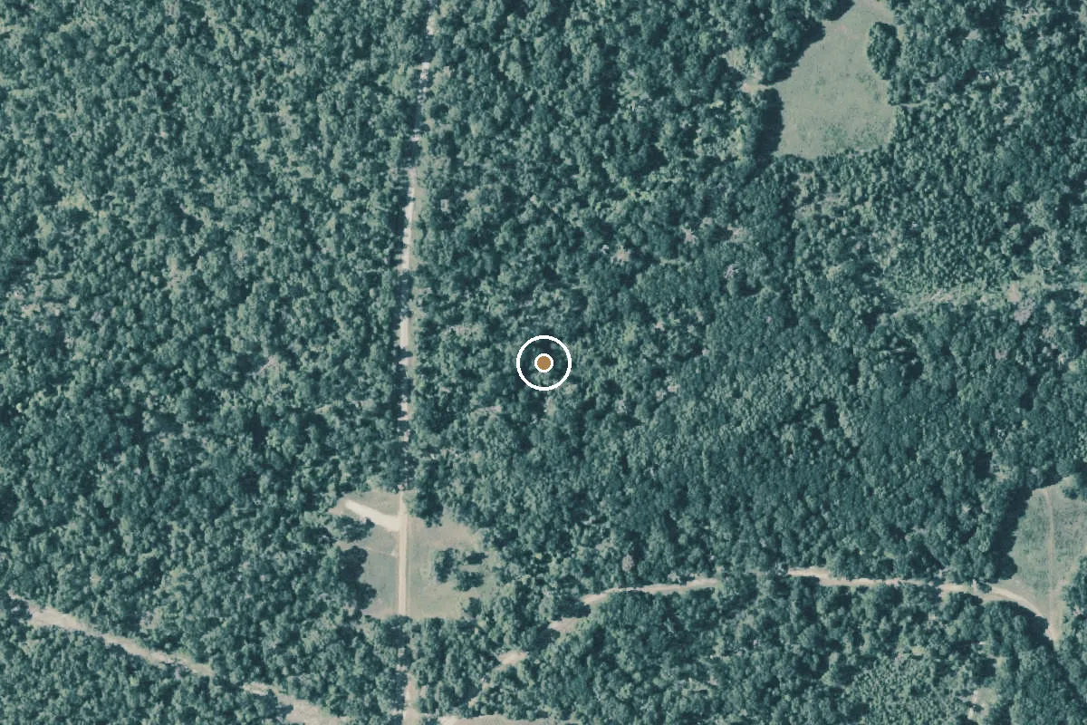 Aerial view of Gus Engeling Wildlife Management Area Boat Ramp
