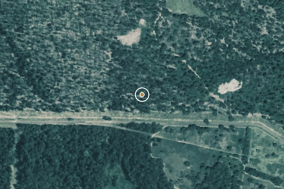 Aerial view of Gus Engeling Wildlife Management Area Boat Ramp