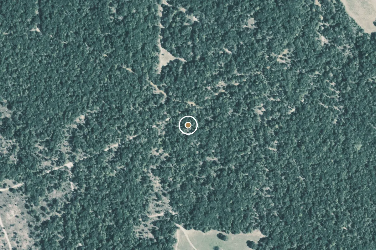 Aerial view of Gus Engeling WMA Lake #2 Boat Ramp