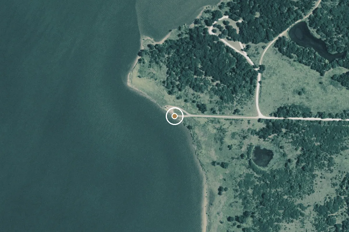 Aerial view of Hagerman National Wildlife Refuge Boat Ramp