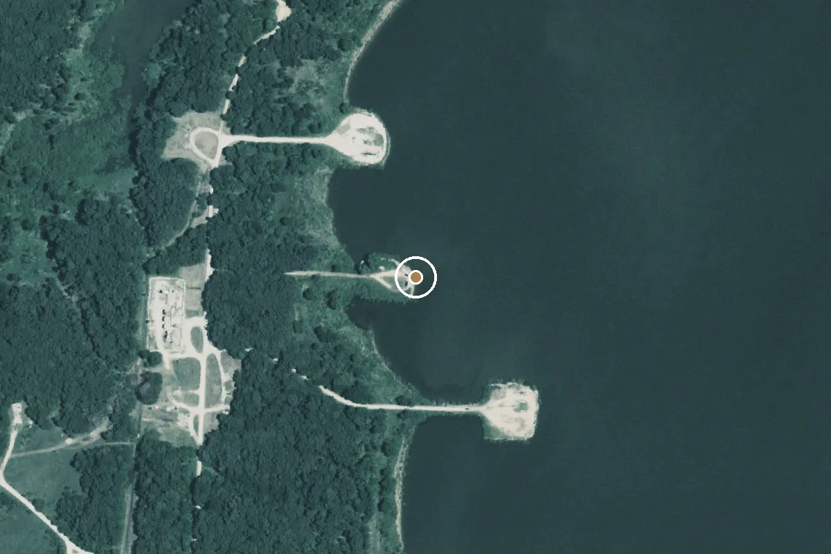 Aerial view of Hagerman National Wildlife Refuge Boat Ramp