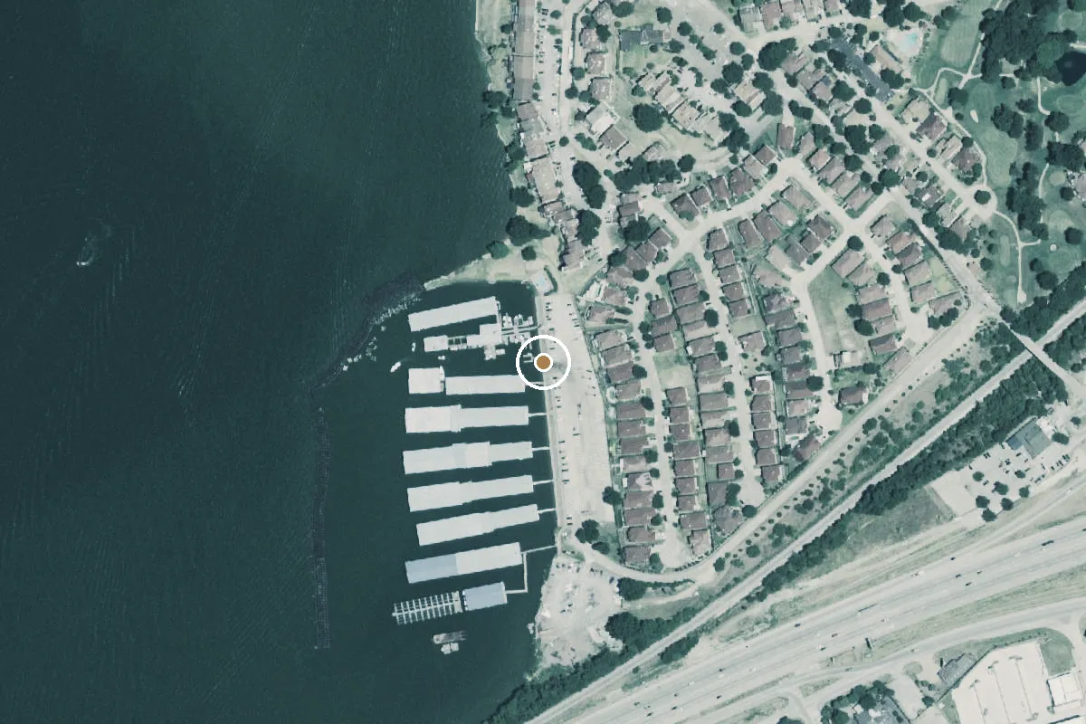 Aerial view of Harbor Bay Marina Boat Ramp