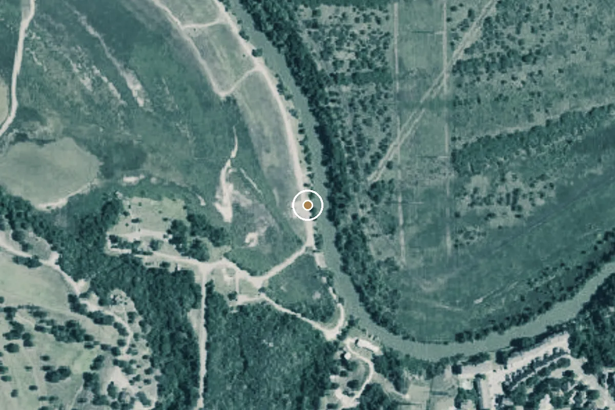 Aerial view of Hazel-Bazemore Park Boat Ramp