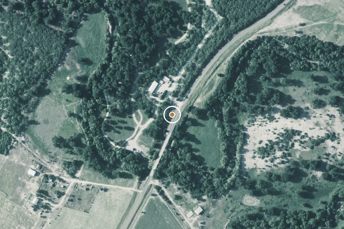 Aerial view of Helton Nature Park Boat Ramp