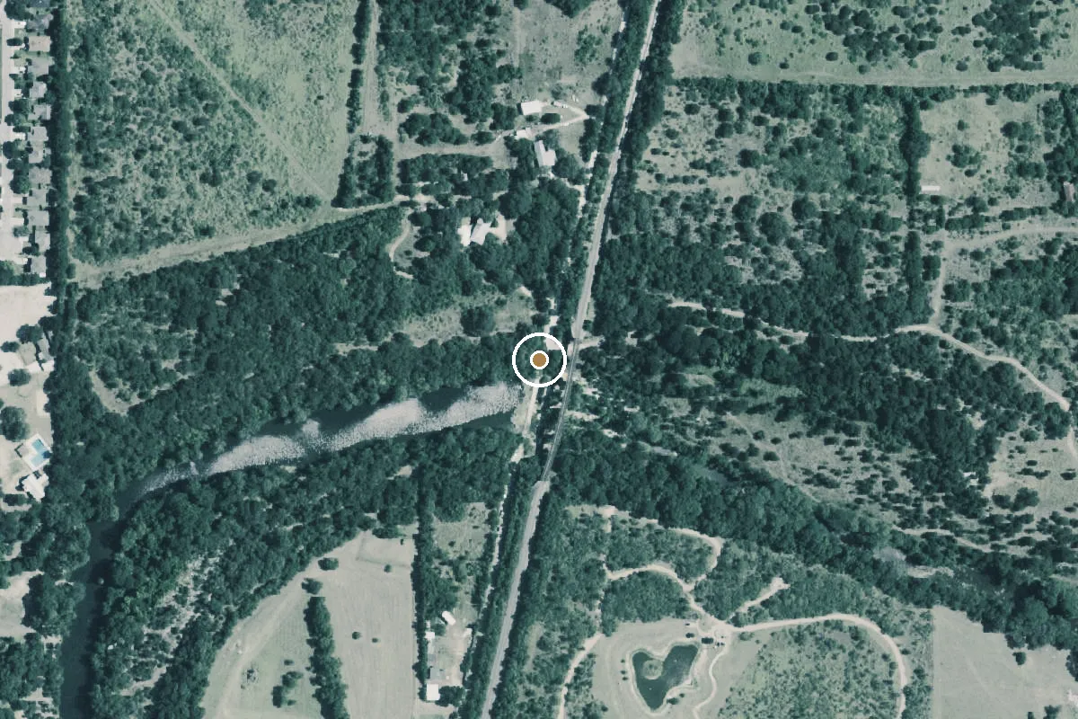Aerial view of Historic Stagecoach Park Boat Ramp