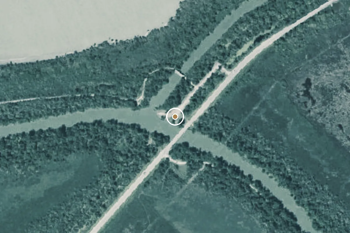 Aerial view of Hog Bayou Ramp Boat Ramp