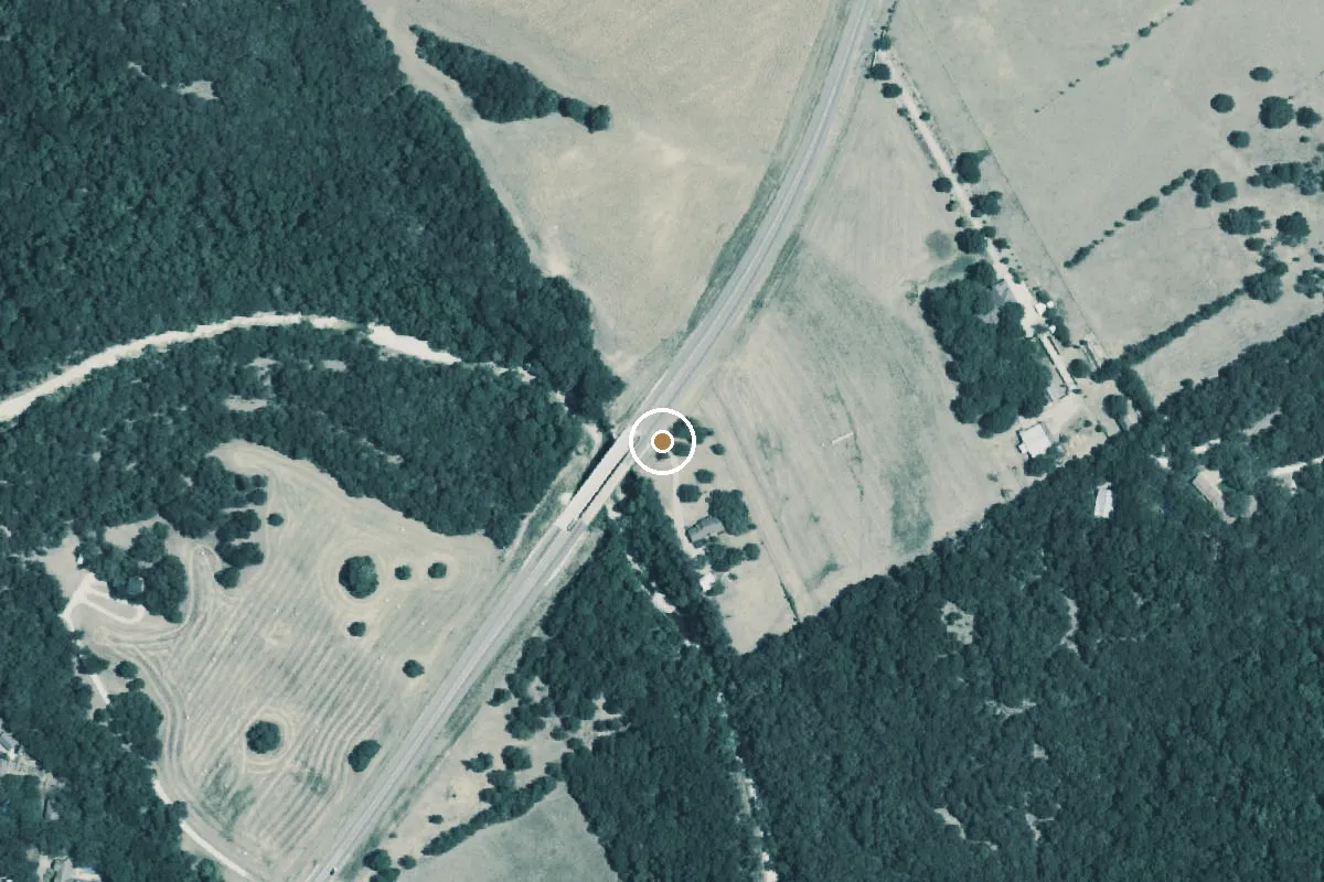Aerial view of Hog Creek Boat Ramp