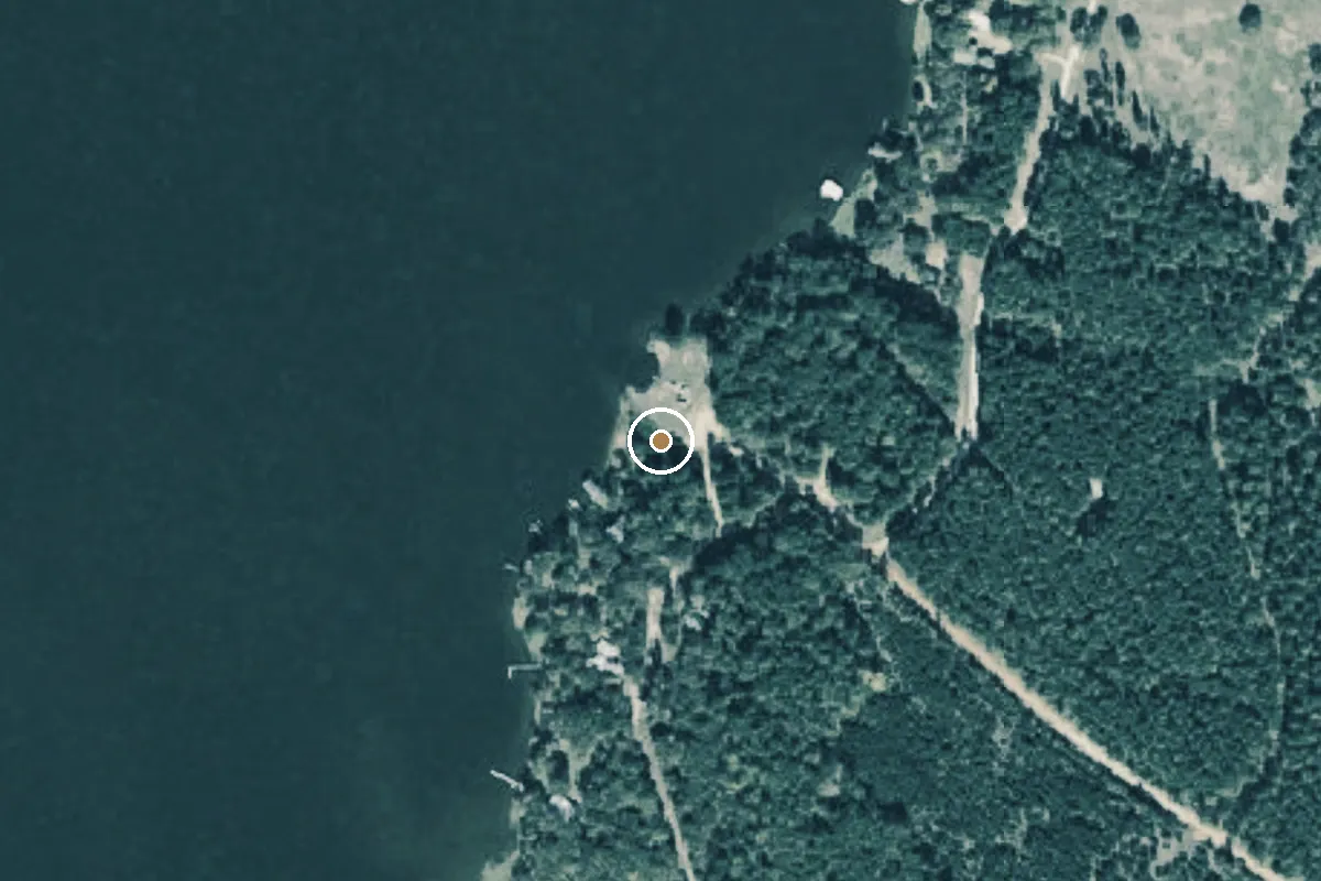 Aerial view of Houston County Lake Boat Ramp