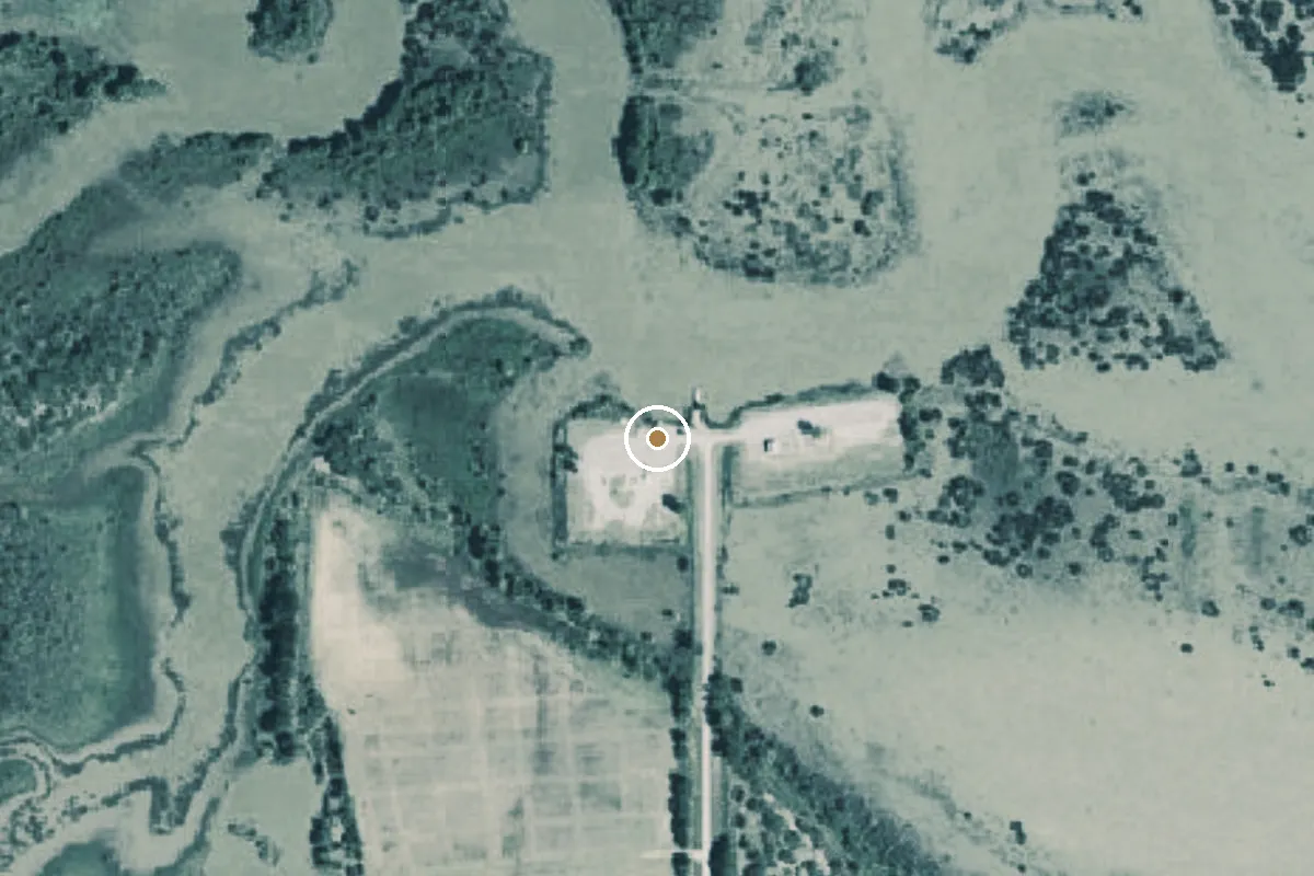 Aerial view of Hubbard Creek Boat Ramp