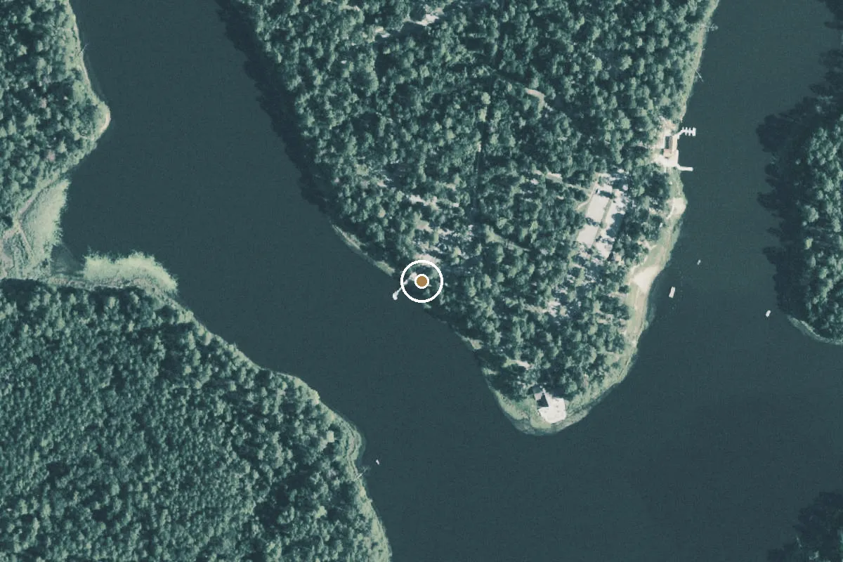 Aerial view of Huntsville State Park Boat Ramp