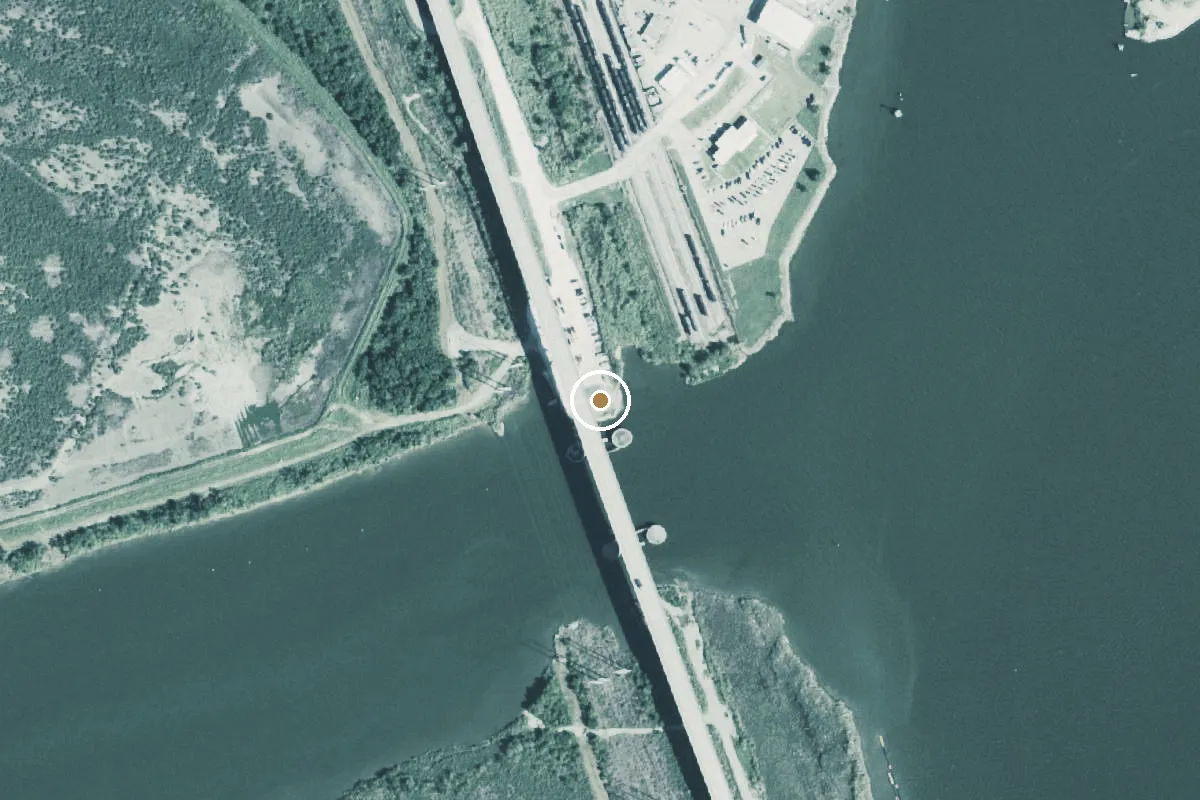 Aerial view of Intracoastal Waterway Boat Ramp
